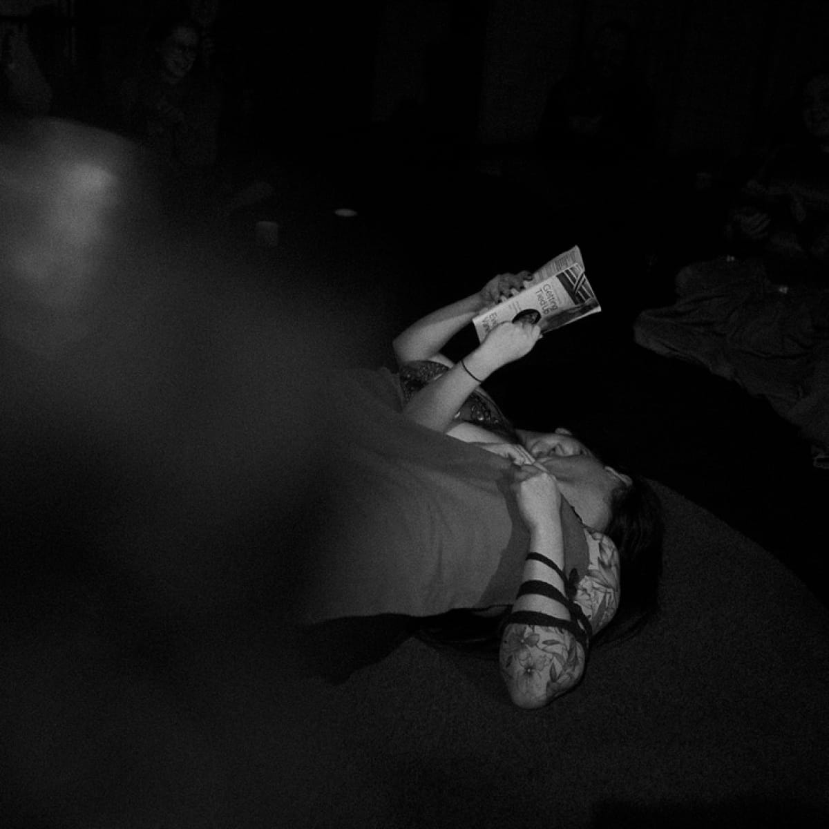 Codex Suspensus photo: Kina and Aventurine are on the floor, embracing and reading